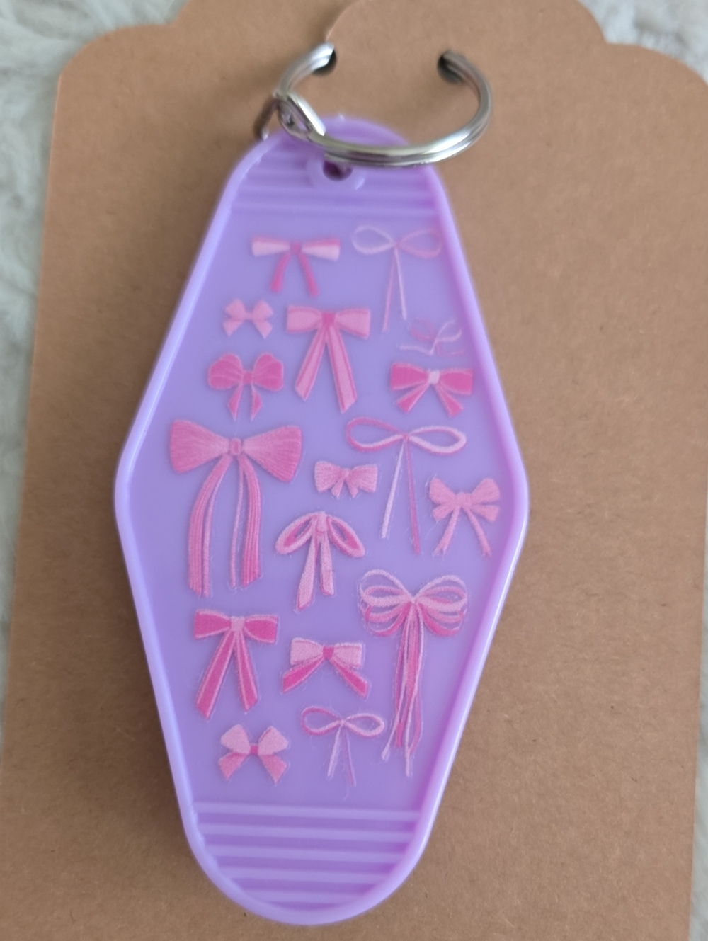 KeyChain Handmade Doing My Best Lavender Keychain Charm - Picture 2 of 4